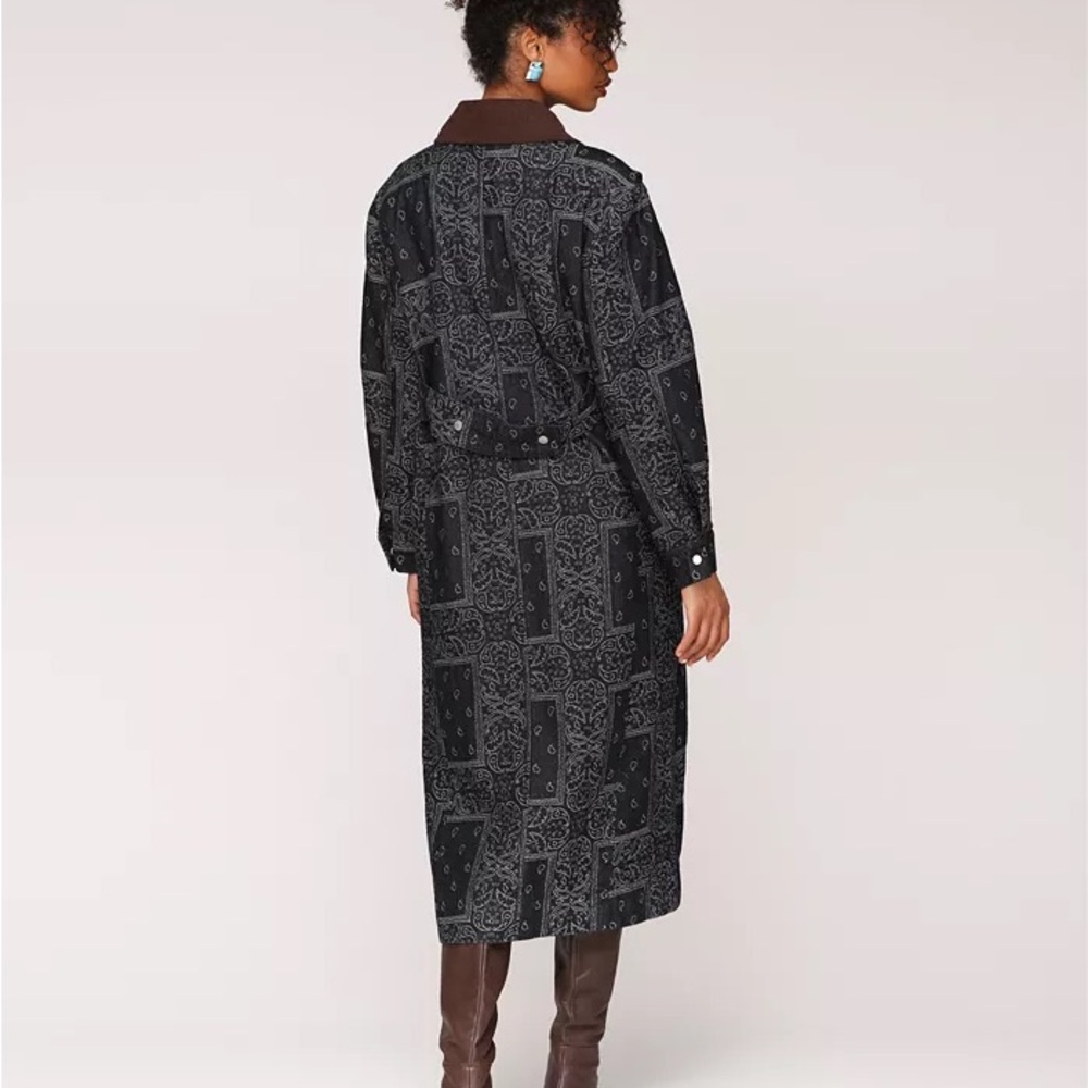 Avec Les Filles Women's Asymmetrical Utility Trench Coat NEW WITH TAGS - Picture 3 of 8